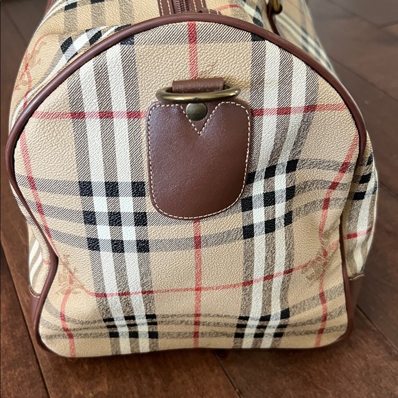Vintage Buryberry’s Burberry Vintage Nova Check Haymarket Travel Duffle plaid - Picture 3 of 17